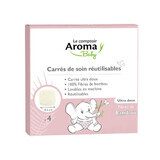 Le Comptoir Aroma Wiederverwendbare Baby-Behandlung Quadrate x4