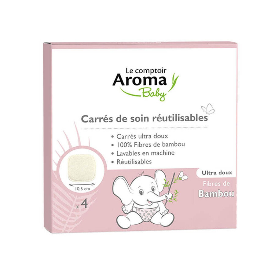 Le Comptoir Aroma Herbruikbare babyverzorgingsdoekjes x4