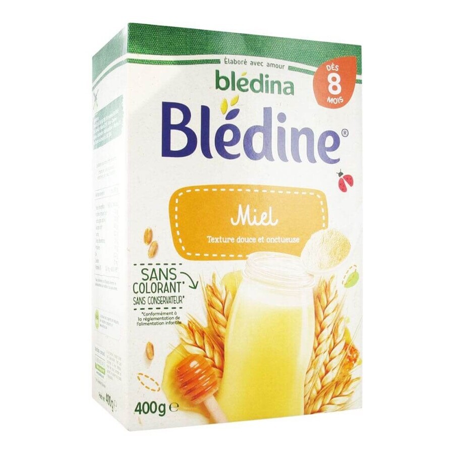 Blédine Blédine Graanpoeder Honing-Smaak Kinderen vanaf 8 maanden 400g Blédine Blédine Graanpoeder Honing-Smaak Kinderen vanaf 8 maanden 400g