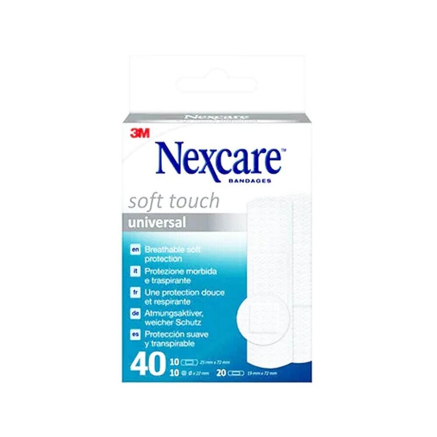 Nexcare Soft Touch Dressings Soft Breathing Protection x40