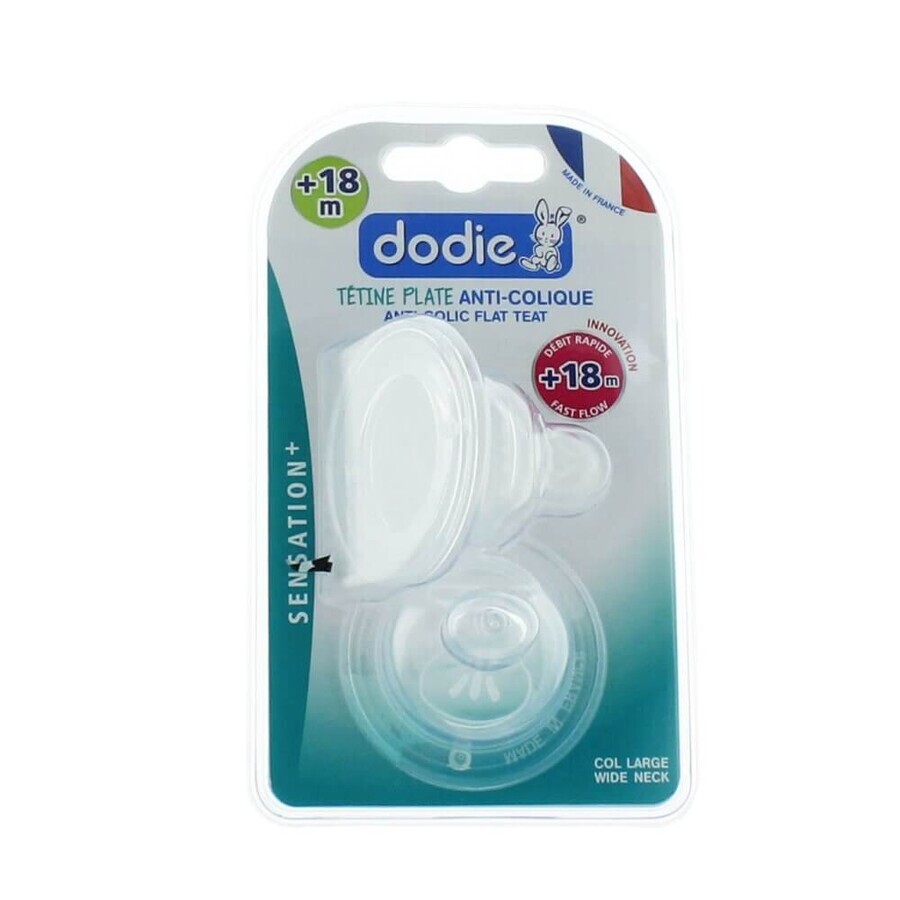 Comprar Dodie Sensation+ tetinas planas grandes de silicona flujo rápido +18 meses Dodie Sensation+ tetinas planas grandes de silicona flujo rápido +18 meses