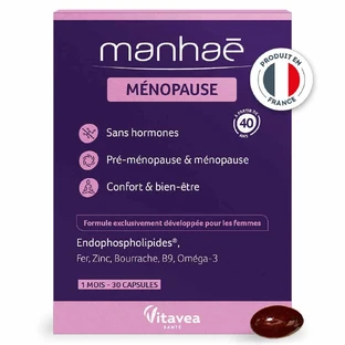Manhaé Premenopauze en menopauze hormoonvrij supplement 30 capsules