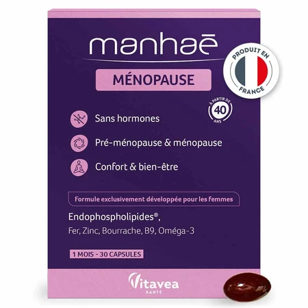 Manhaé Premenopauze en menopauze hormoonvrij supplement 30 capsules