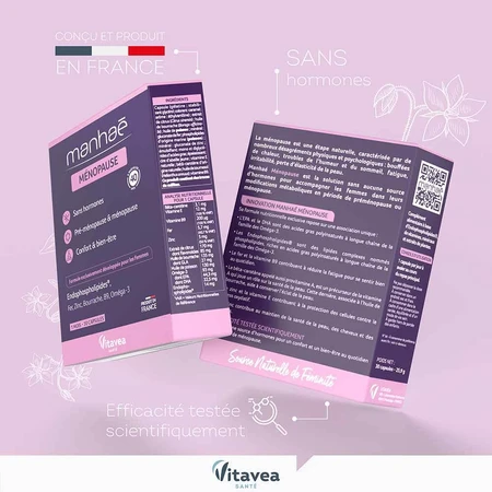 Manhaé Premenopauze en menopauze hormoonvrij supplement 30 capsules