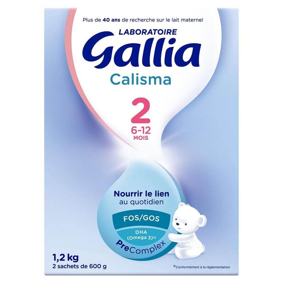 Gallia Calisma 2 Melkpoeder 6 tot 12 maanden 2x600g