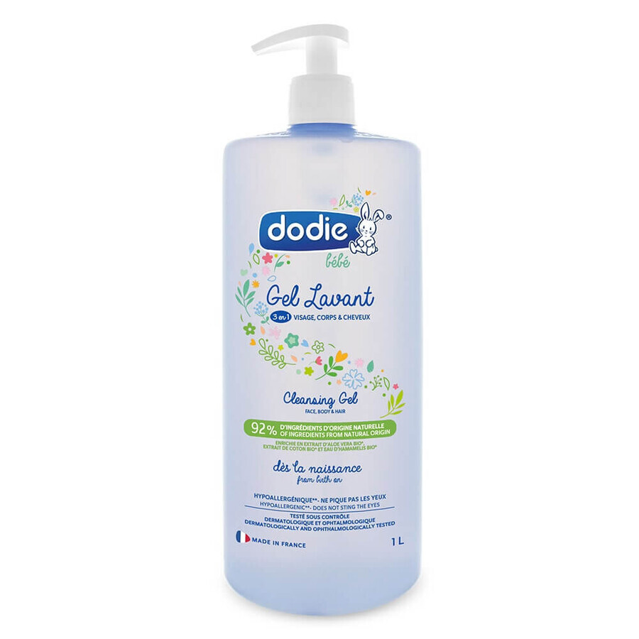 Boutique Dodie Gel Lavant 3-en-1 Des La Naissance 1l Dodie Gel Lavant 3-en-1 Des La Naissance 1l
