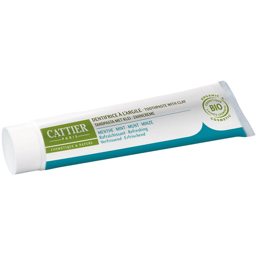 Cattier Dentifricio Dentargile con olio essenziale di menta bio 75ml