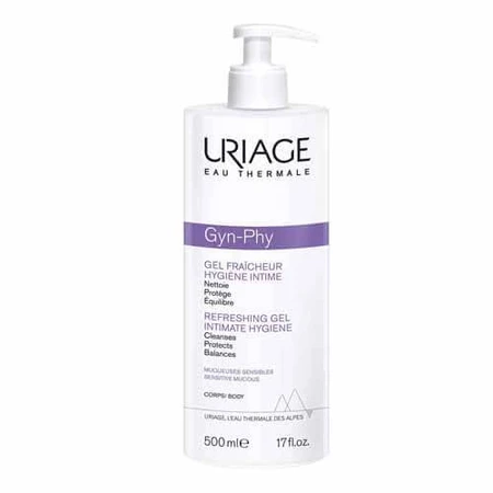 Uriage Gyn-Phy Verfrissende Gel Gyn-phy Intieme Hygiëne Gevoelige Slijmvliezen Uriage Muqueuses Sensibles 500ml