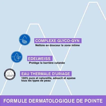 Uriage Gyn-Phy Verfrissende Gel Gyn-phy Intieme Hygiëne Gevoelige Slijmvliezen Uriage Muqueuses Sensibles 500ml
