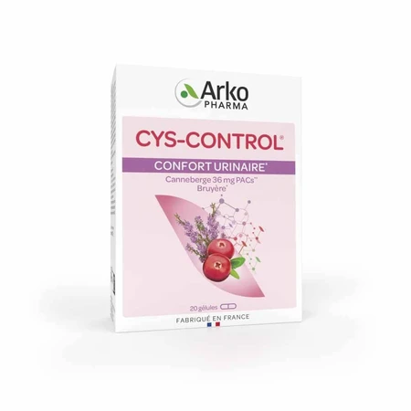 Arkopharma Cys-Control Urinary Comfort Canneberge 20 Kapseln