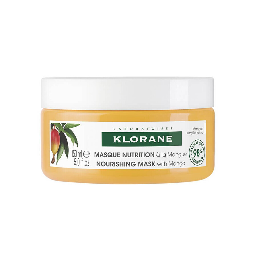 Klorane Mango Maschera nutriente per capelli secchi 150ml