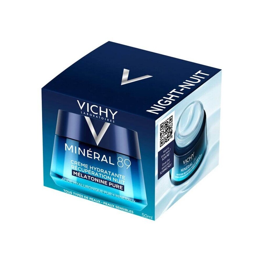 Vichy Mineral 89 Crème Hydratante Récupération Nuit 50ml Vichy Mineral 89 Crème Hydratante Récupération Nuit 50ml