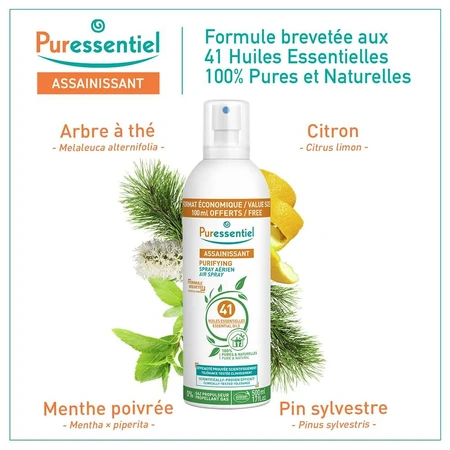 Puressentiel Luchtzuiverende Spray met 41 essentiële oliën 500 ml