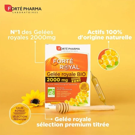 Forté Pharma Forté Royal Organic Royal Jelly 2000mg 20 ampullen