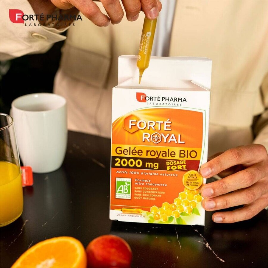 Forté Pharma Forté Royal Royal Organic Royal Jelly 2000mg 20 ampoules