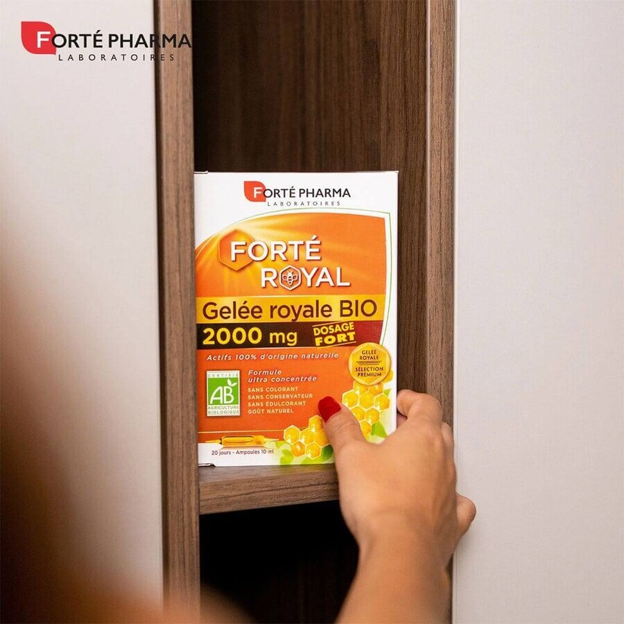 Forté Pharma Forté Royal Royal Organic Royal Jelly 2000mg 20 ampoules