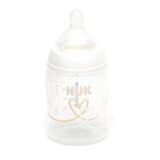 Nuk First Choice+ met temperatuurregeling Siliconen hartfles maat M van 0 tot 6 maanden 150 ml