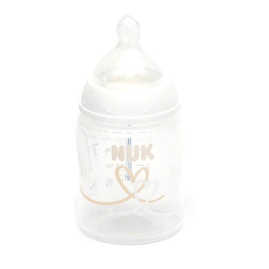 Winkel op Nuk First Choice+ met temperatuurregeling Siliconen hartfles maat M van 0 tot 6 maanden 150 ml Nuk First Choice+ met temperatuurregeling Siliconen hartfles maat M van 0 tot 6 maanden 150 ml
