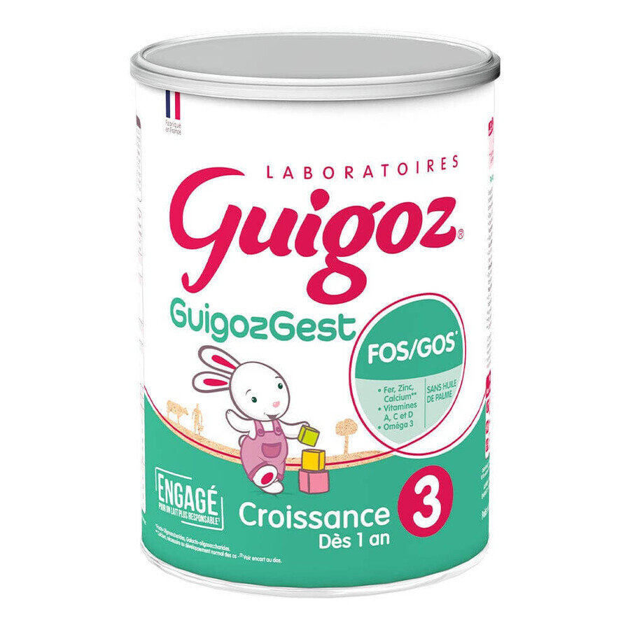 Guigoz Guigozgest Crecimiento 3 Leche en Polvo A partir de 1 año 800g