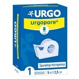 Urgo Urgopore Sparadrap microporeux 5mx2,5cm dévidoir