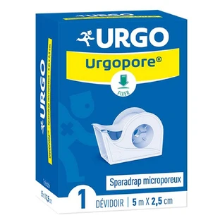 Urgo Urgopore Mikroporöses Pflaster 5mx2,5 cm auf Rolle