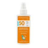 Alphanova Organic Sun Kids zonnemelk SPF50 vanille en abrikozengeur 125 ml