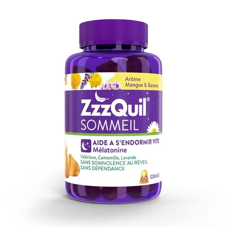 ZzzQuil Sleep Geschmack von Mango und Banane 60 Gummies