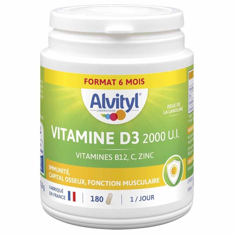 Alvityl Vitamins D3 2000 U.I 180 Tablets