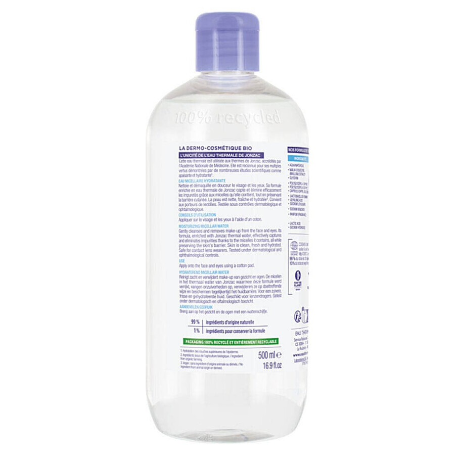 Eau thermale Jonzac organic moisturizing micellar water 500ml