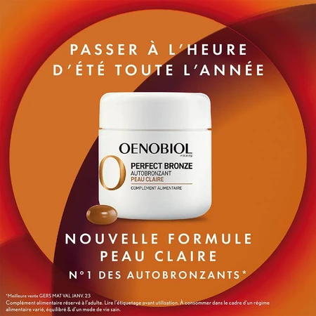 Oenobiol Perfect Bronze Selbstbräuner Klare Haut 30 Kapseln