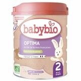 Babybio Optima 2 Lapte praf organic De la 6 luni 800g