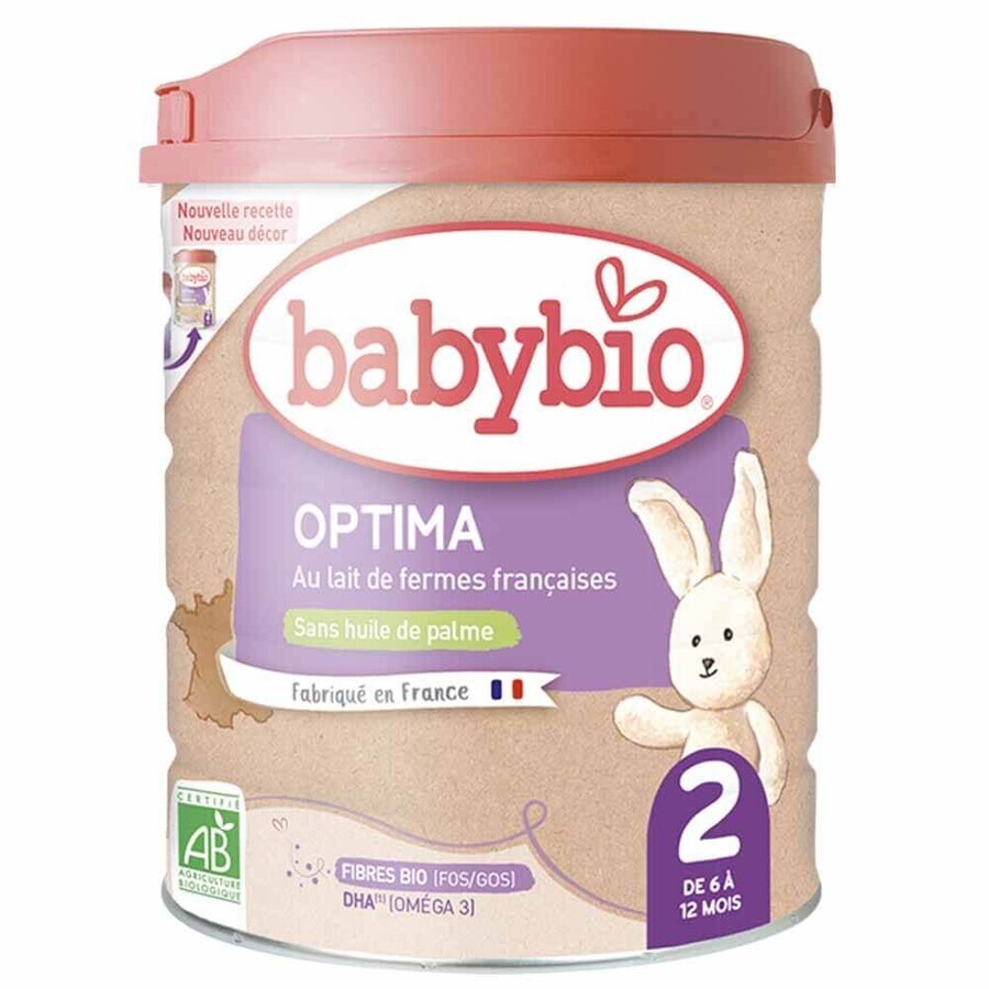 Babybio Optima 2 Bio-Milchpulver Ab 6 Monaten 800g