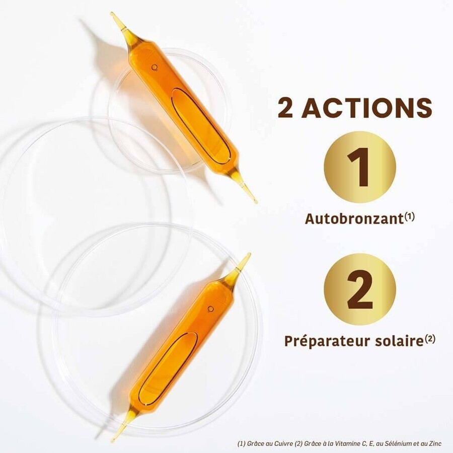 Santarome Sublime Soleil 2en1 Autobronzant & Préparateur Solaire 20 ampoules