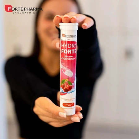 Forté Pharma Hydra Forté Hydration Booster Natürliches Kirschenaroma 24 Brausetabletten