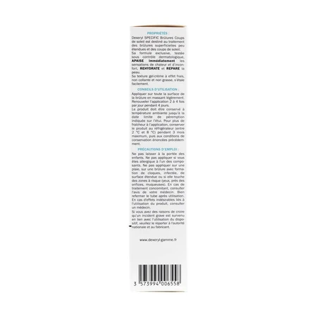Dexeryl Specifieke Verzachtende Crème-Gel Oppervlakteverbranding en zonnebrand 150 g