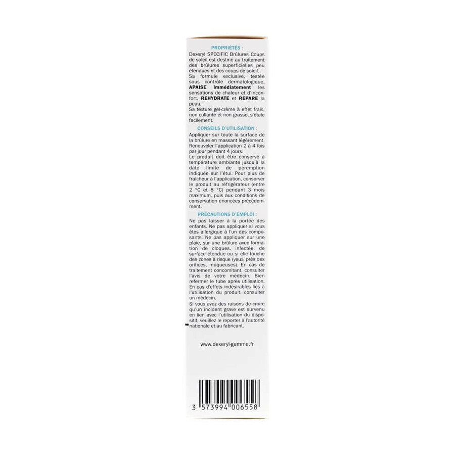 Dexeryl Specific Crema-gel lenitiva Ustioni superficiali e scottature solari 150g