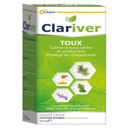 Clariver Jarabe para la tos para adultos 175 ml