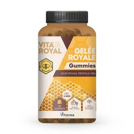 Vitavea Santé Vita'Royal Gelée Royale & Miel Saveur Miel Citron 30 gommes