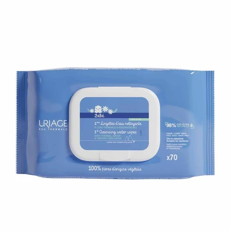 Uriage Baby-Wasser-Reinigungstücher x70