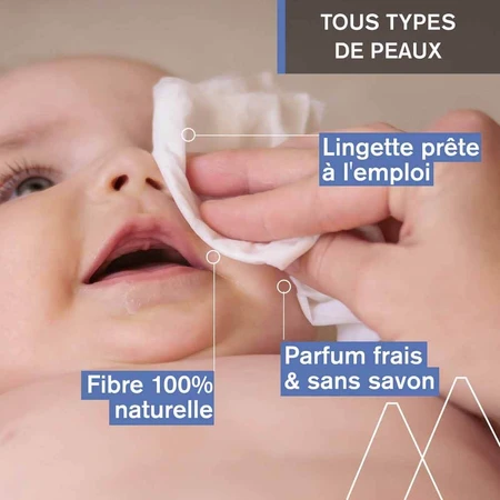 Uriage Baby-Wasser-Reinigungstücher x70