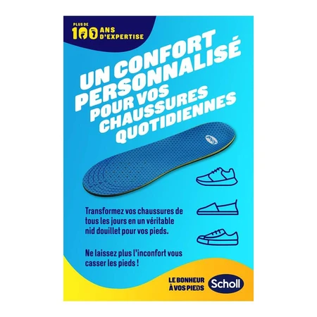 Scholl Expert Support Semelles Confort Chaussures Plates Décontractées 1 paire