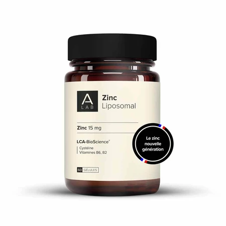 A-LAB Zinc Liposomal 15mg Immunité Peau Cheveux Vision Acné 60 gélules