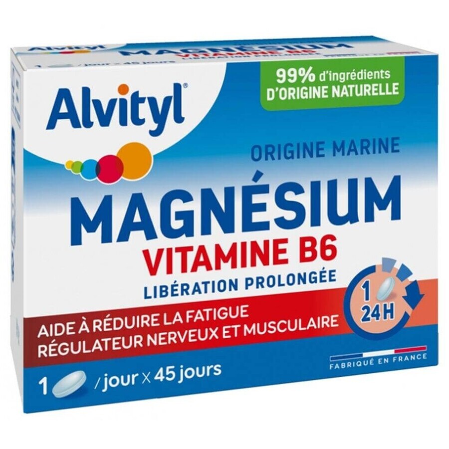 Alvityl magneziu și vitamina B6 45 comprimate