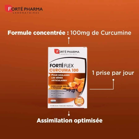 Forté Pharma Forté Flex Gênes Articulaires Curcuma 100 15 gélules