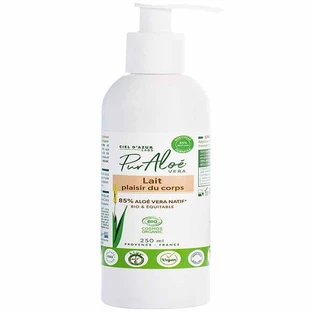 Pur Aloé Lait Plaisir Du Corpo A L'aloe Vera Natif 85% Bio Alle Hauttypen 250ml