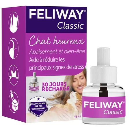Feliway Classic Feromoon navulling voor Classic Cat elektrische verstuiver 48ml