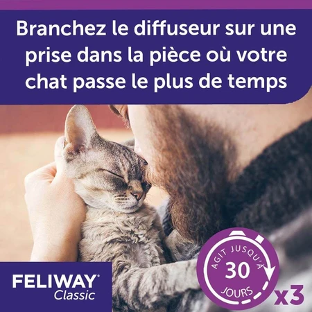 Feliway Classic Feromoon navulling voor Classic Cat elektrische verstuiver 48ml