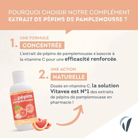 Vitavea Santé Grapefruitzaadextract Natuurlijke bescherming 100ml