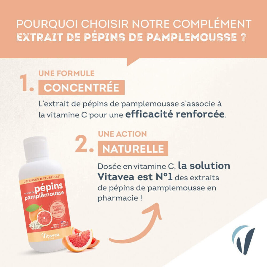 Vitavea Santé Estratto di semi di pompelmo Difese naturali 100ml
