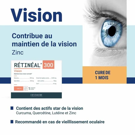Densmore Ophtalmologie Retineal Maintien de la Vision 30 comprimés